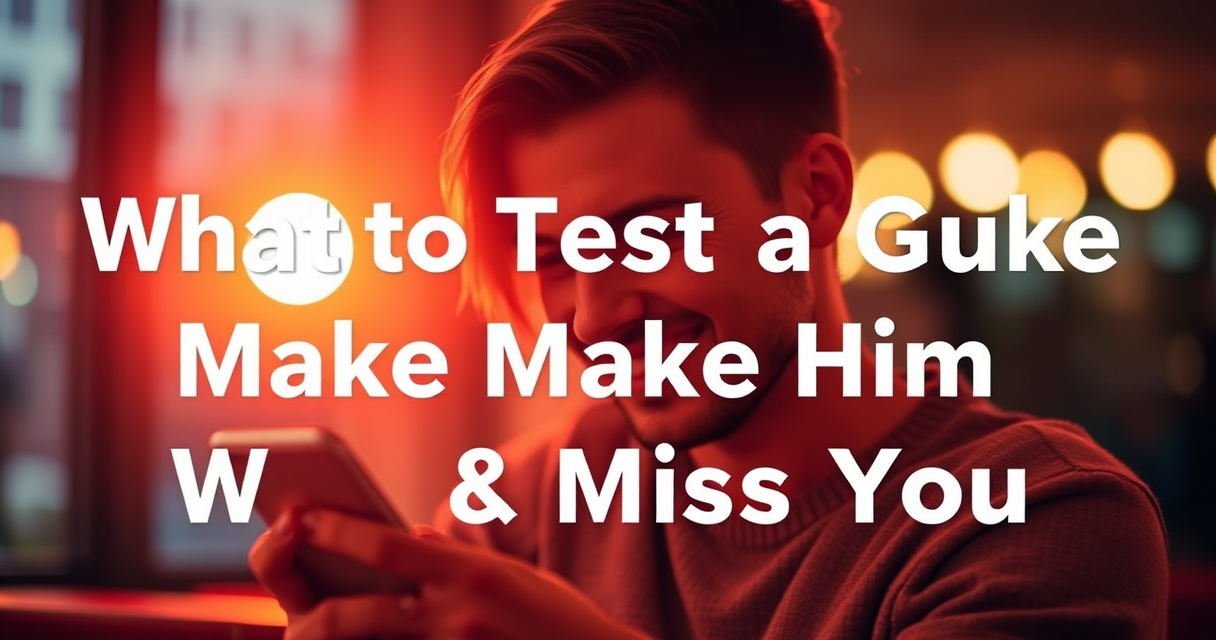 Master the Art: What to Text a Guy to Make Him Want You & Miss You