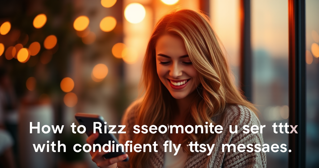 How to Rizz Someone Up Over Text with Confident Flirty Messages